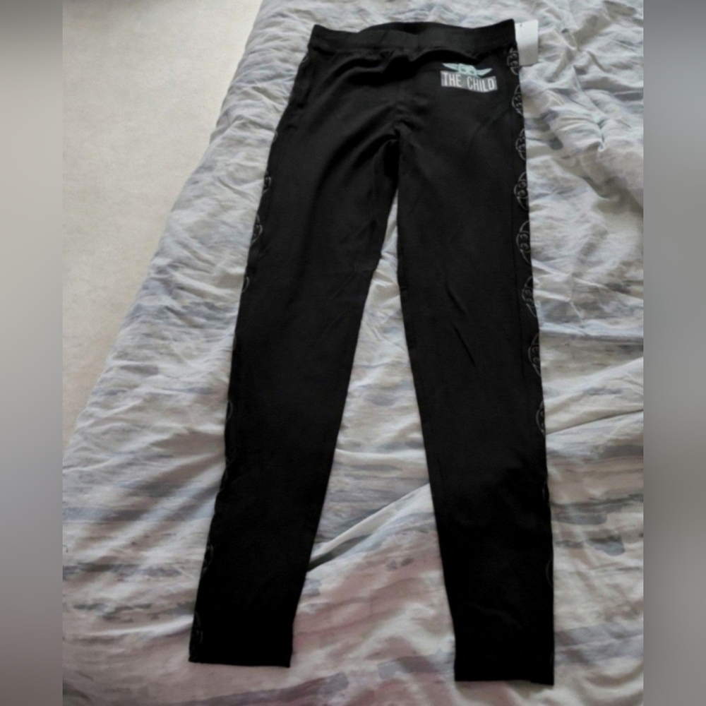 DISNEY STORE GROGU BABY YODA ADULT SMALL LEGGING STRETCH PANTS NWT